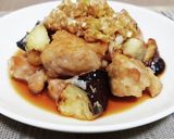 超簡単！鶏もも肉とナスの油淋鶏！！作り方9写真