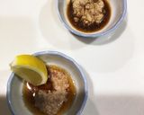 カワハギの肝醤油+レモン・ごま油作り方5写真