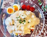 レンジと炊飯器で♡チキンのクリームライス作り方12写真