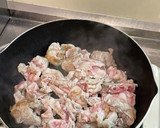 白菜の漬物と豚肉の炒め物作り方1写真