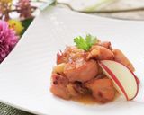 林檎とコロコロチキンのハチミツ煮作り方9写真