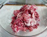 豚こまのケチャップ炒め作り方1写真