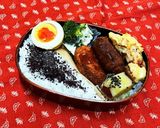 11/8 鮭メンチ弁当作り方5写真