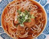 レンジ簡単！カレールーで、カレー南蛮そば作り方7写真