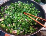 セロリ嫌いさんのためのセロリの葉炒め作り方3写真