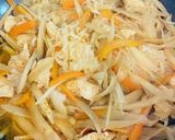 鳥むね肉たっぷり美味しいきんぴらごぼう♡作り方3写真