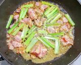 ベーコンと小松菜のピーナッツクリーム炒め作り方4写真