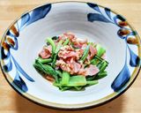 ベーコンと小松菜のピーナッツクリーム炒め作り方6写真