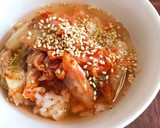 簡単○キムチと鮭フレークのお茶漬け作り方8写真