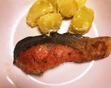 紅鮭ムニエルの梅醤油掛け作り方4写真