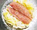 白菜・ささみ・レモンで爽やかレンジ蒸し作り方4写真
