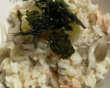 鮭と舞茸の炊き込みご飯、韓国海苔添え作り方5写真