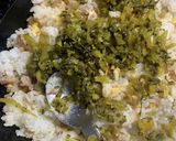 高菜とひき肉の和風チャーハン作り方5写真