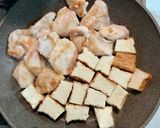 鶏むね肉と厚揚げと小松菜のしょうが醤油作り方5写真