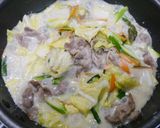 簡単！豚ニラ白菜のクリーム炒め作り方4写真