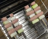 ウインナーねぎま串作り方3写真