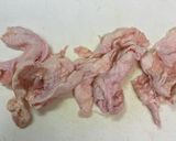 ビールに♪鳥皮のパリパリ焼き作り方1写真