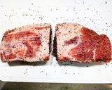 塩胡椒で豚ロース肉ブロックの下ごしらえ作り方2写真