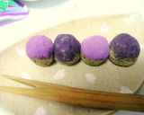 黒ごまきなこ風味のさつまいも＆紫いも団子作り方4写真
