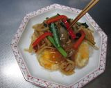 揚げ卵と旬野菜の甘酢あんかけ作り方7写真