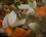 韓国風♡牛すじピリ辛煮込み作り方5写真