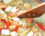 ペルー風、魚介のしっとりチャーハン♪作り方5写真