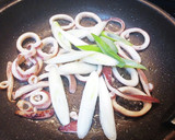 超簡単！イカとネギの醤油焼きうどん！！作り方4写真