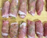 豚肉のネギ味噌ロール作り方5写真