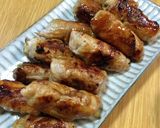 豚肉のネギ味噌ロール作り方8写真