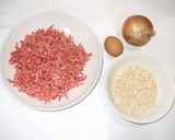 50%ひき肉ハンバーグ♪簡単食物繊維鉄分作り方1写真