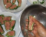 50%オートミールピーマンの肉詰め♪簡単作り方8写真