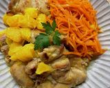 鶏肉と人参のオレンジ煮作り方16写真