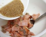 ブロッコリーと鮭の甘酢和え作り方1写真