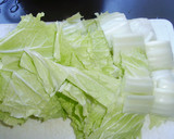 ☆白菜と揚げ玉の煮物作り方1写真