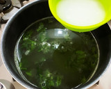 ほうれん草とたまごの中華スープ作り方4写真