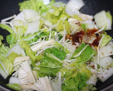 大量消費可！白菜とえのきのすき焼き風！作り方3写真