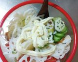 蓮根とさつま芋のサラダ作り方4写真