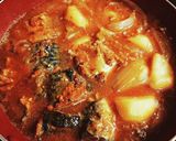 さば味噌煮缶とじゃがいもの煮物作り方5写真
