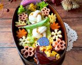 霜月10　ミートボール弁当　女子高生弁当作り方5写真