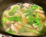 セロリと鶏胸肉のスープ作り方2写真