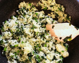 シンプルが美味しい！ほうれん草と卵の炒飯作り方5写真