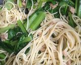 小松菜・ツナのパスタ作り方5写真