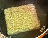 サッポロ一番塩ラーメン・エビ＆梅肉添え作り方2写真