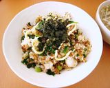 【味付け不要】簡単大根葉チャーハン♪作り方4写真