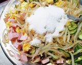学校給食風春雨サラダが低糖質モヤシに作り方4写真
