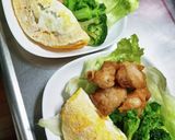 ひき肉と玉ねぎカレー風味のオムレツ。作り方7写真