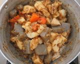 こんにゃくのおかか煮【学校給食】作り方4写真