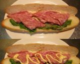美味ドレの塩レモン蜂蜜マヨでサラミロール作り方1写真