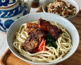 炙り軟骨ソーキそば作り方3写真