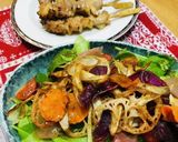 揚げ野菜でボリューム満点サラダ作り方5写真
